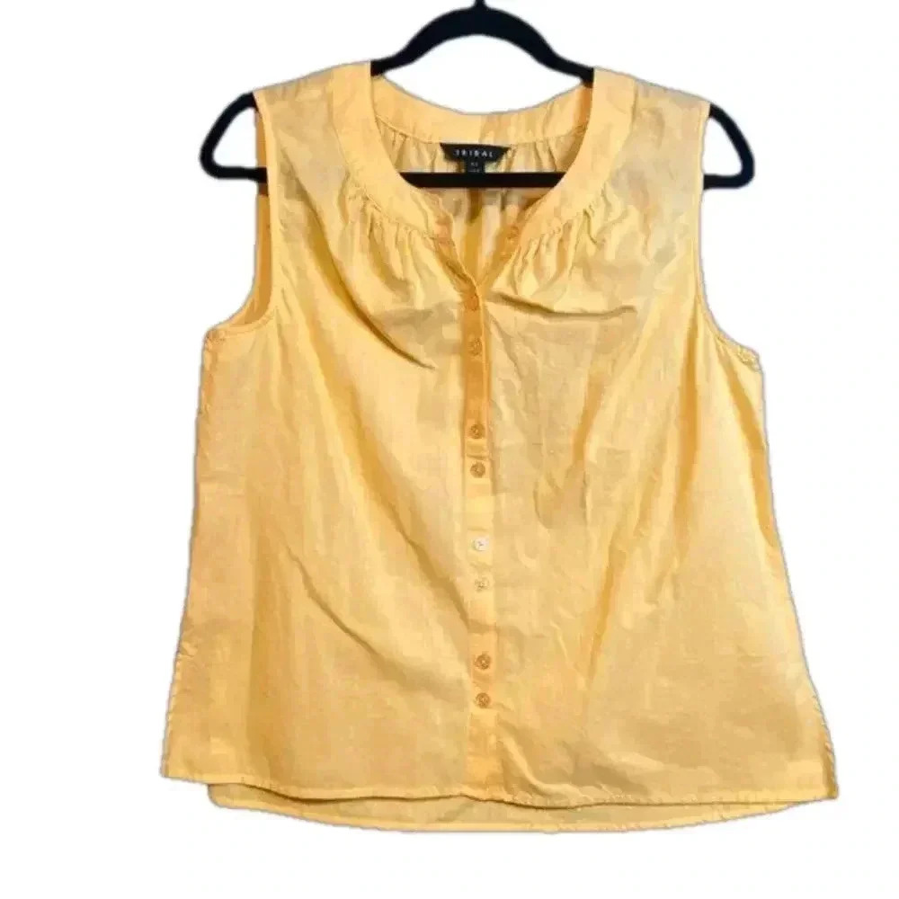 TRIBAL - Melon coloured blouse - SZ Small